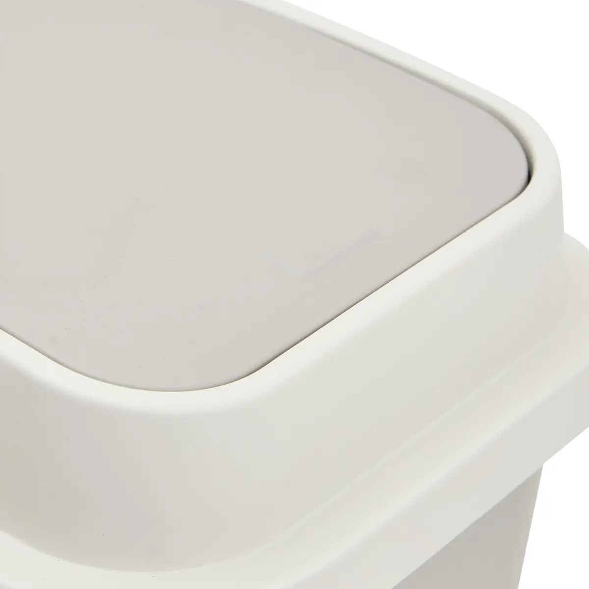 Poubelle plastique 10L Beige