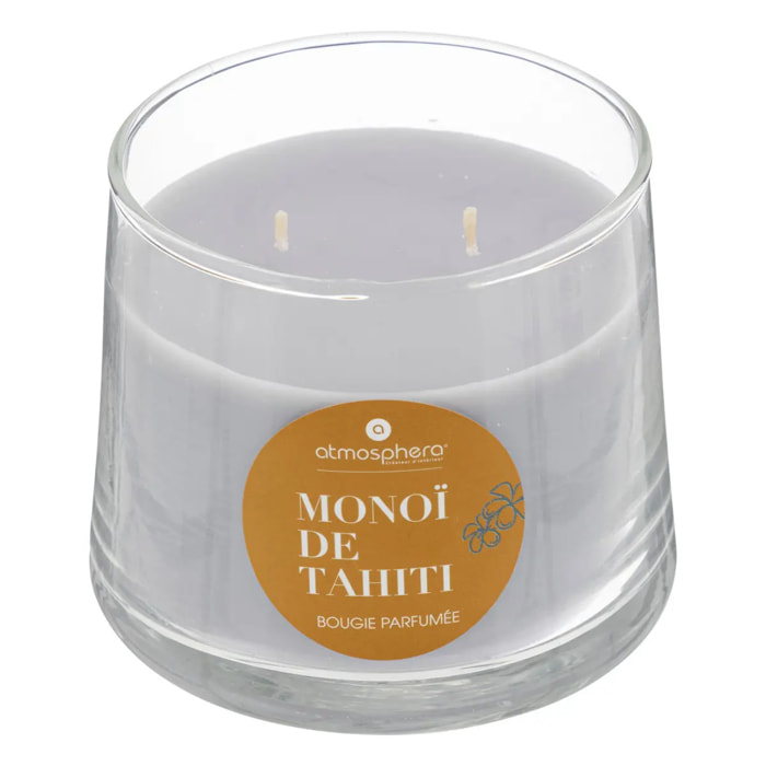 Bougie parfumée "Izor" en verre 300g monoï