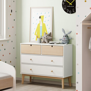 Commode enfant 4 tiroirs en bois - LUCY