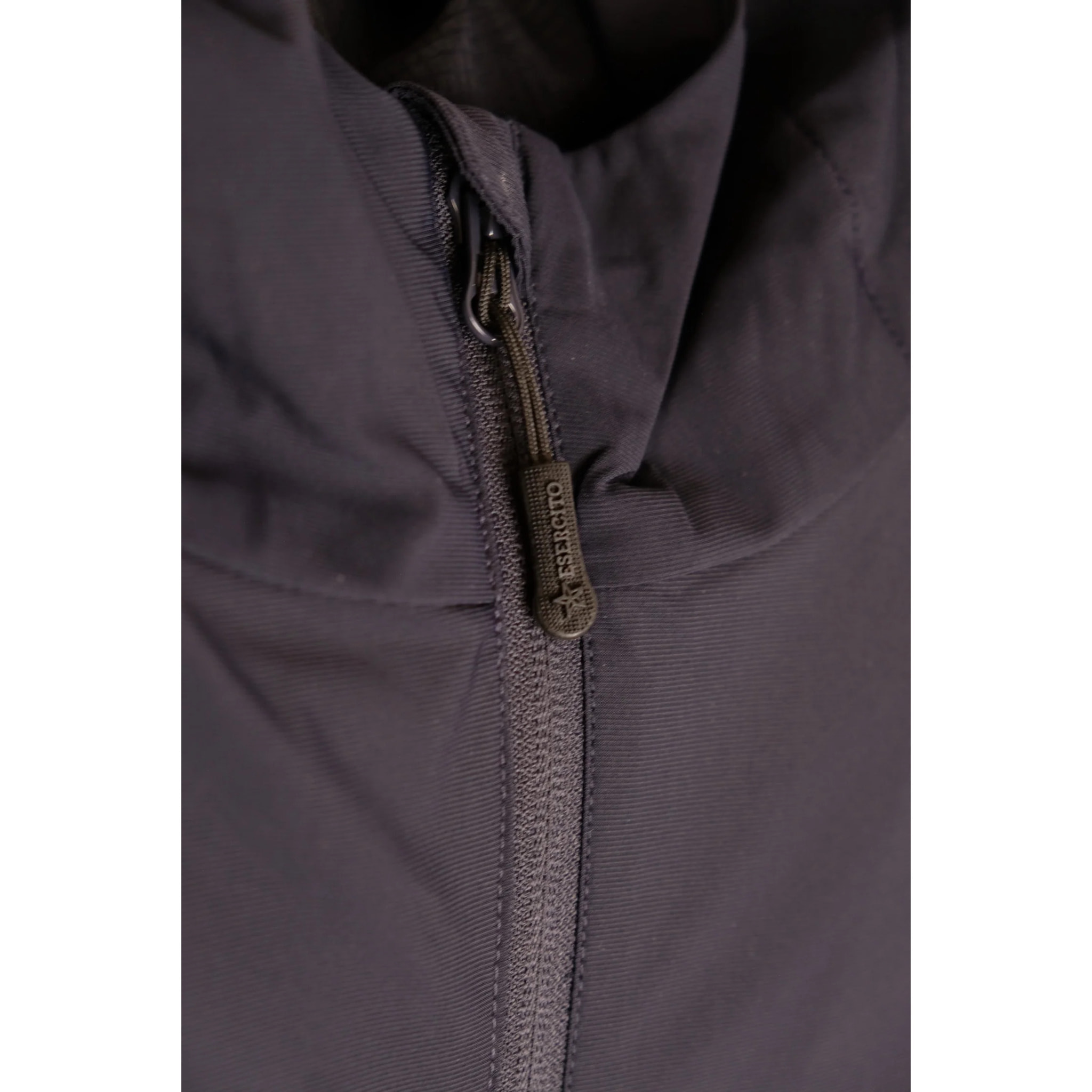 Giacca Esercito con zip e cappuccio blu uomo