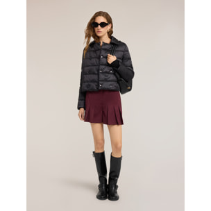 Motivi - Plumífero lightweight crop doble botonadura - Negro