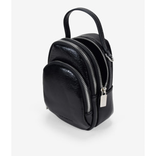 Bolso para móvil negro con cremallera