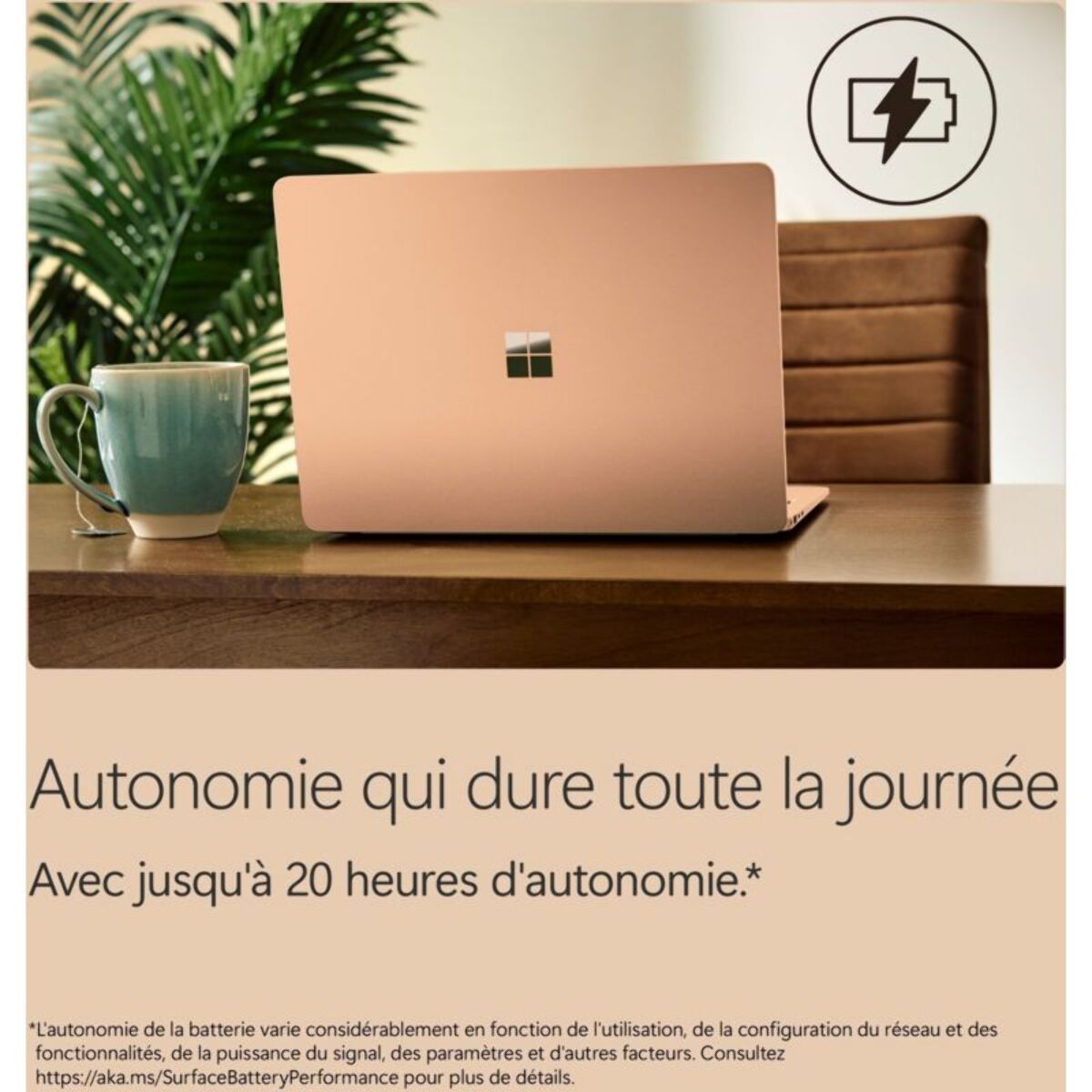 Ordinateur portable MICROSOFT SURFACE LAPTOP 8e DUNE 13,8" Tactile Snapdragon X plus 16 Go RAM LPDDR5x SSD 512 Go Copilot+PC