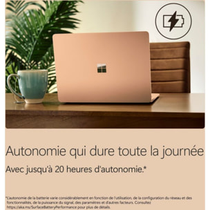 Ordinateur portable MICROSOFT SURFACE LAPTOP 8e DUNE 13,8" Tactile Snapdragon X plus 16 Go RAM LPDDR5x SSD 512 Go Copilot+PC