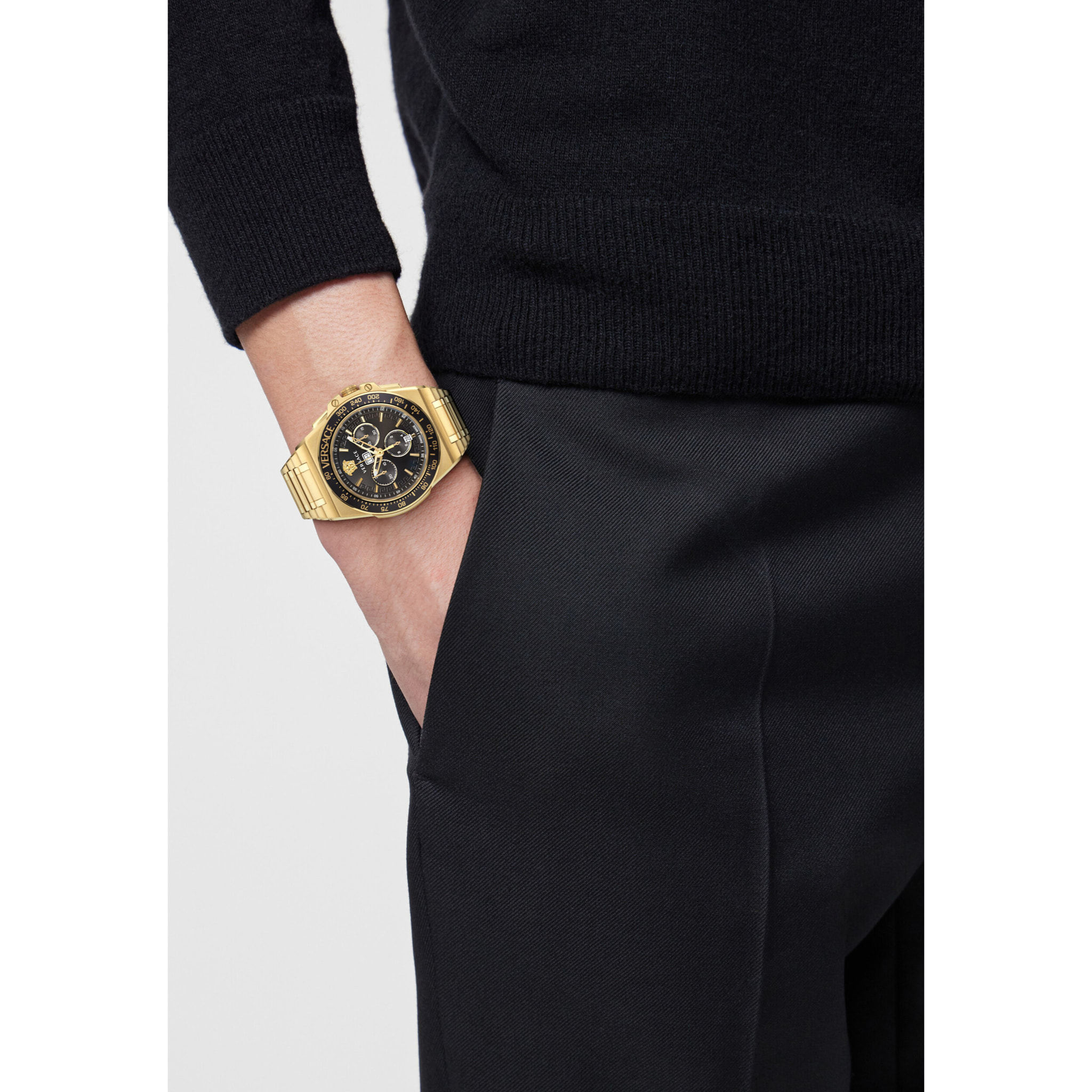 Versace Reloj Cronógrafo De Cuarzo Greca Extreme Chrono