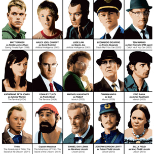 Affiche - Steven Spielberg characters - Olivier Bourdereau