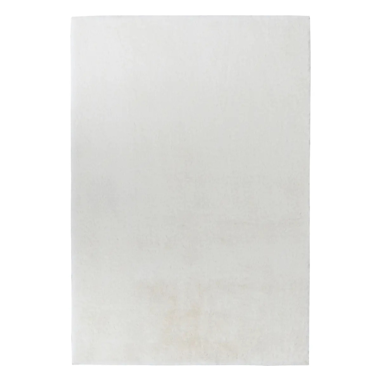Tapis fausse fourrure Couka blanc 90x60cm