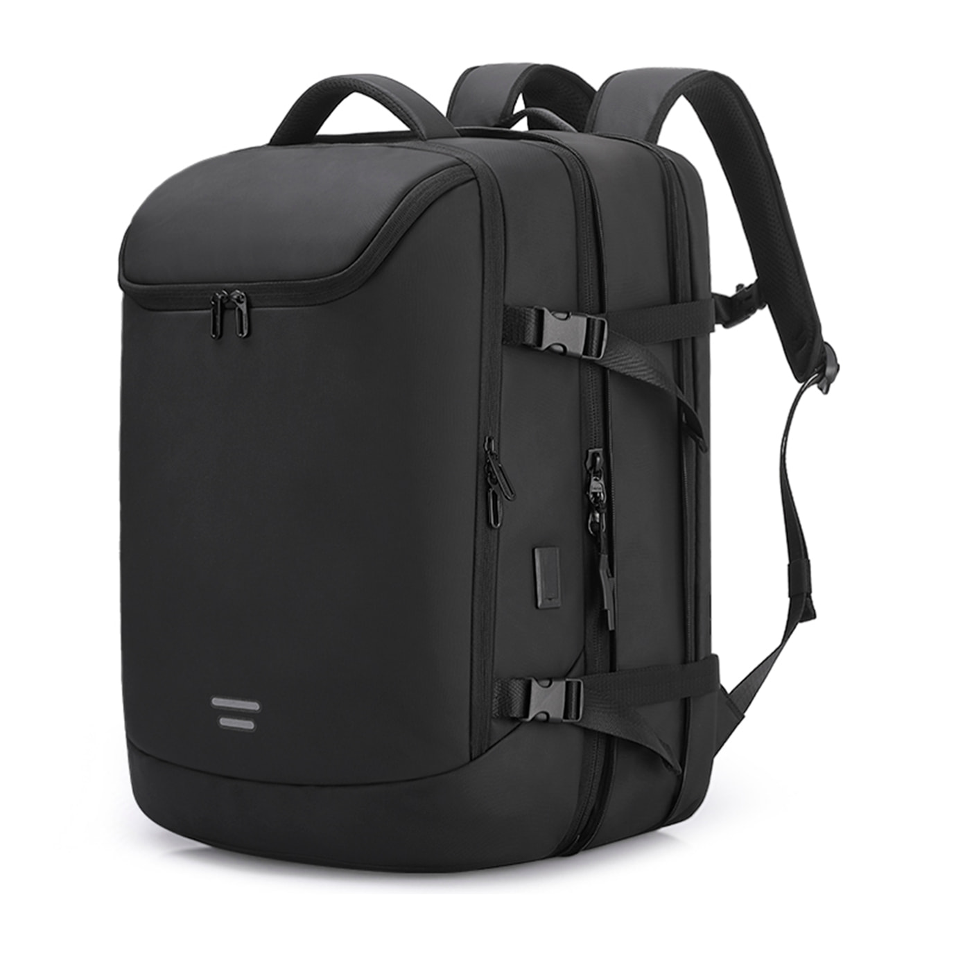Zaino espandibile da 36L/50L con strato impermeabile, porta laptop 17,3". Presa USB esterna.