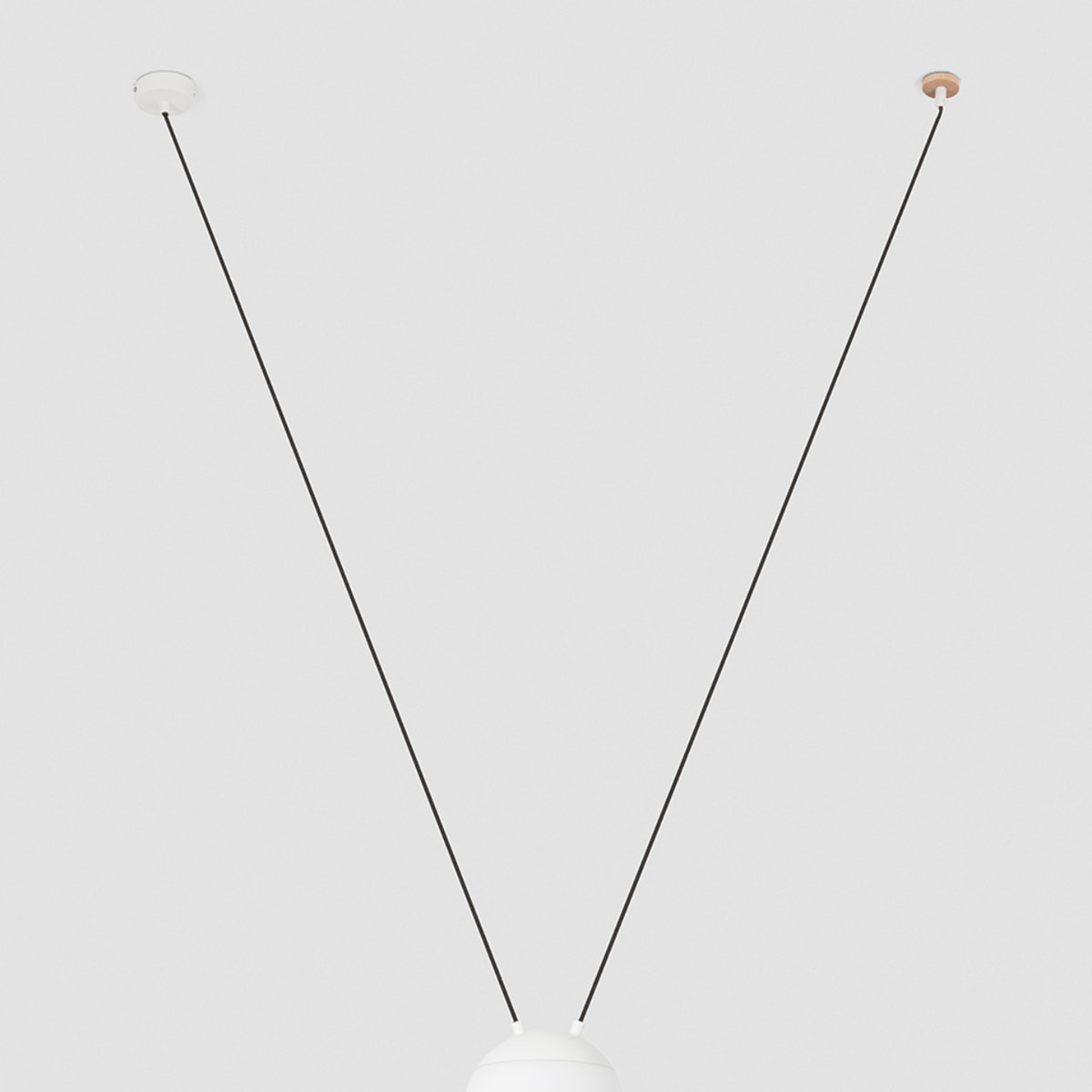 MINE GLASS SPACE Suspension blanche 1L