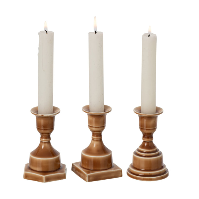 J-Line chandeliers - aluminium - ocre - assortiment de 3