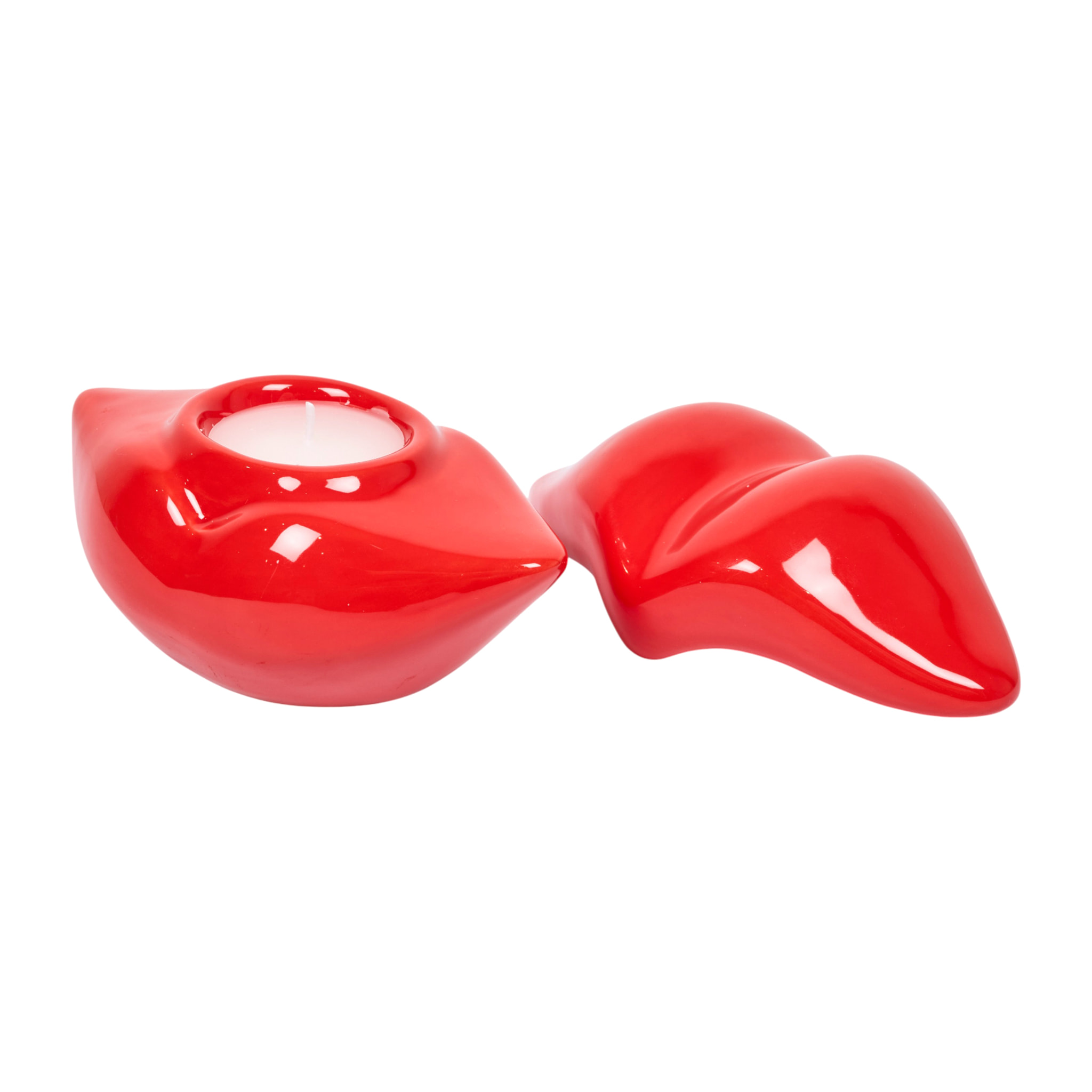 Bougie parfumée - THE CONCEPT FACTORY - Bouche - Décorative - Rouge
