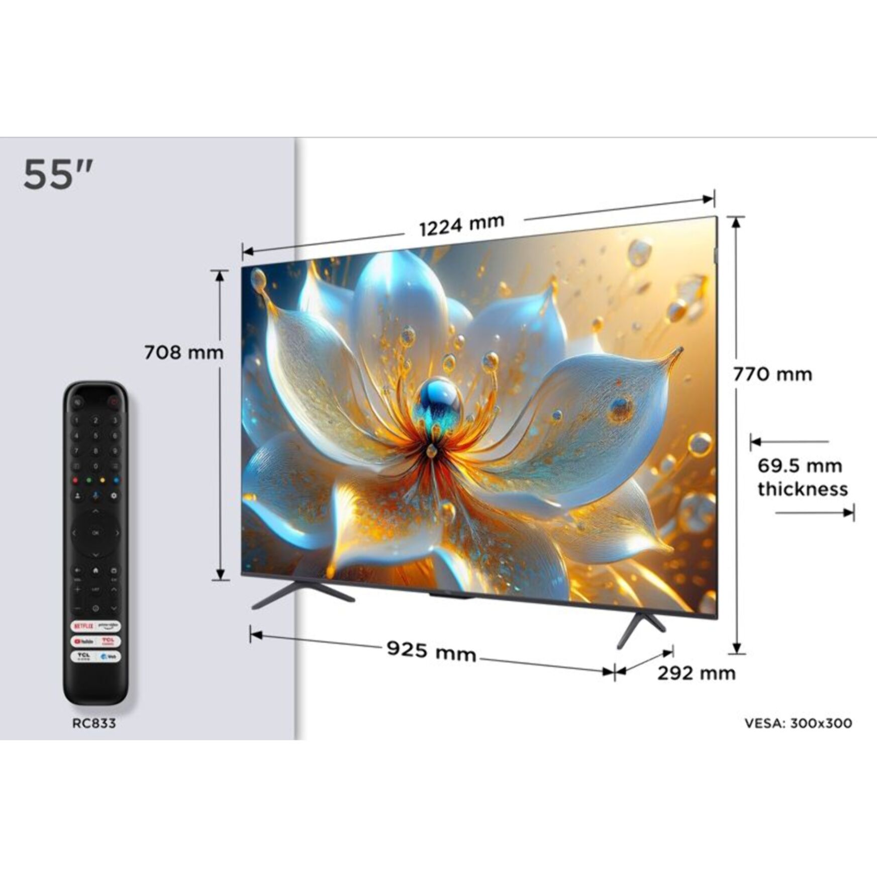 TV QLED TCL 55P89K 144Hz 2025