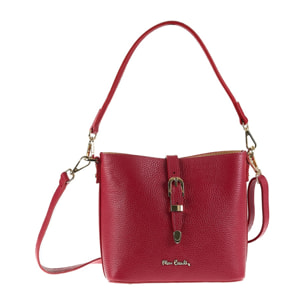 Borsa a spalla da donna Made in Italy - Modello Valeria Elite - 100% pelle - 22.0 x 19.5 x 10.5 cm