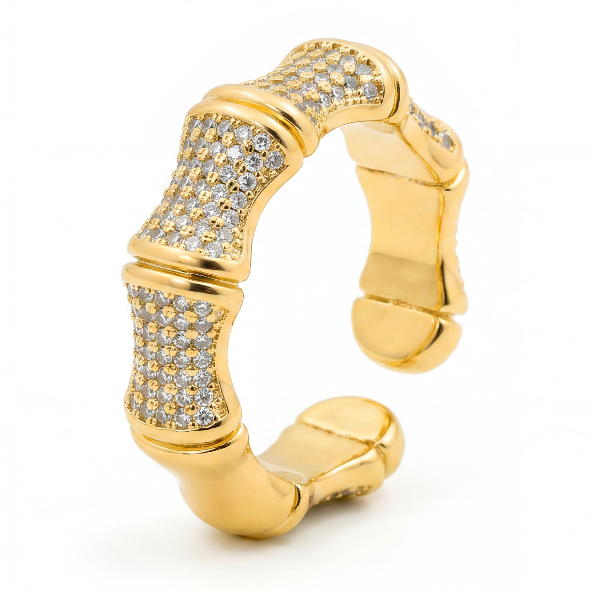 Anillo Rechi acabado oro amarillo 18k