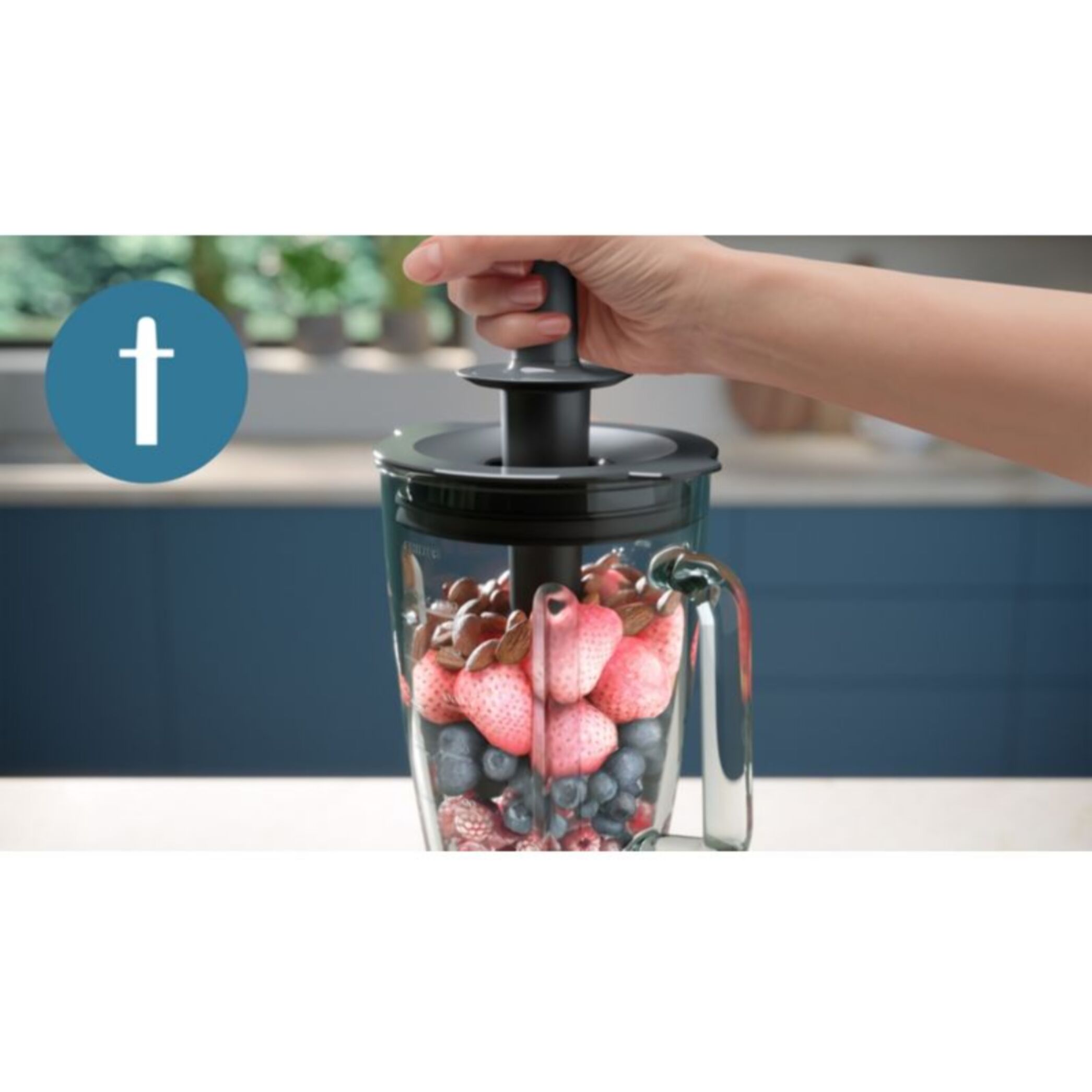 Blender PHILIPS HR3040/00 Blender mixeur métal Série 5000 2L, 1200W