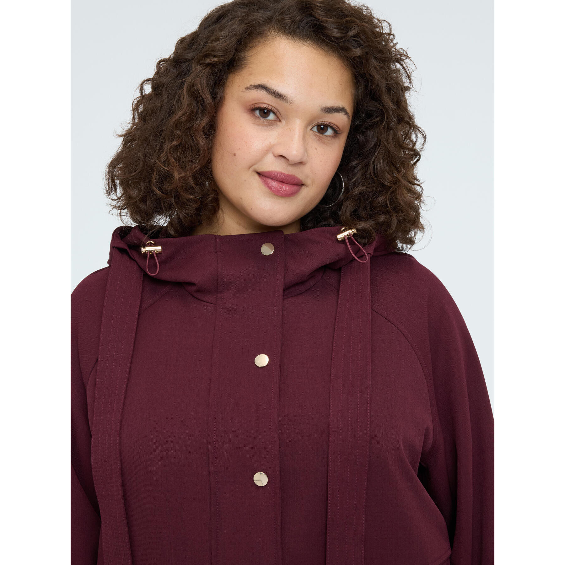 Fiorella Rubino - Parka in panno con cappuccio - Bordeaux