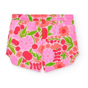 Bermuda tricot fleurs  -BCI