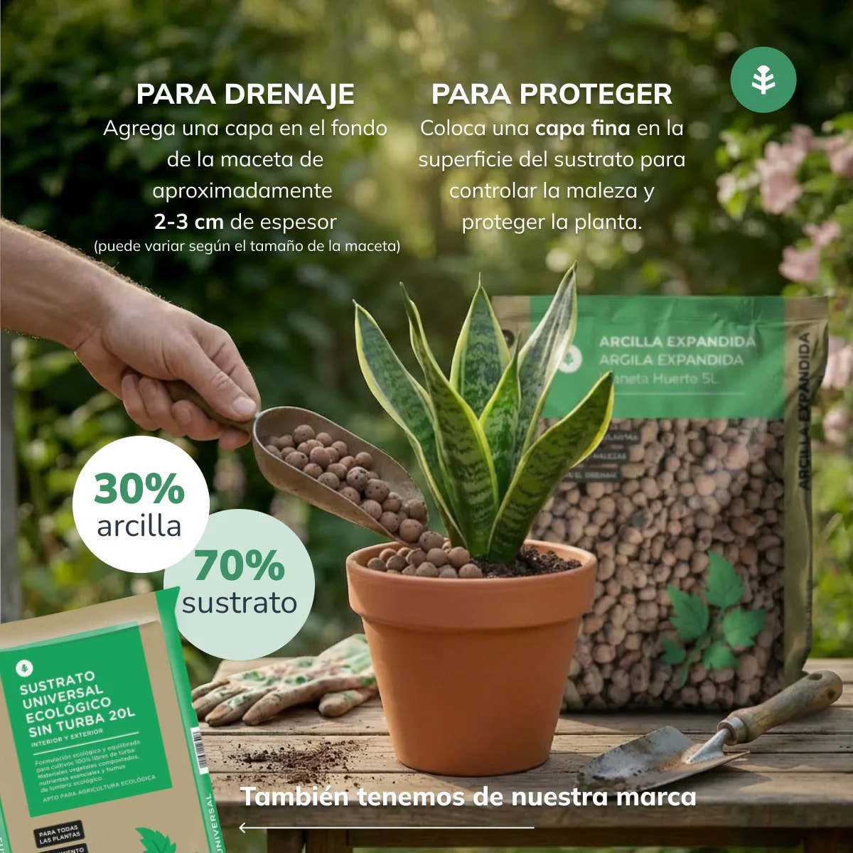 Arcilla expandida Planeta Huerto 15 Litros