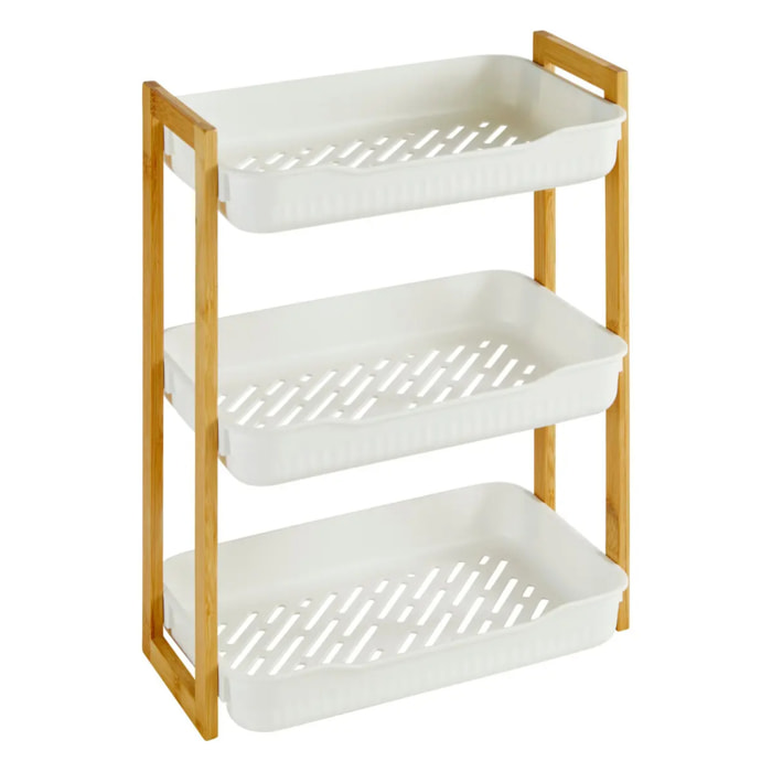 Étagère "Naturéo" 3 niveaux en bamboo