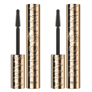 L'Oréal Paris Panorama Mascara Volume Millions de Cils Noir - Lot de 2