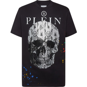PHILIPP PLEIN T-shirt Round Neck SS with Crystals
