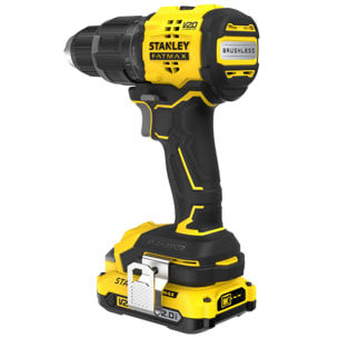 Perceuse visseuse à percussion 60Nm Brushless V20 FatMax 18V avec 2 batteries 2Ah en malette Pro-Stack