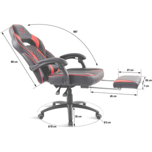 Chaise gaming SPIRIT OF GAMER MUSTANG SERIES - RED