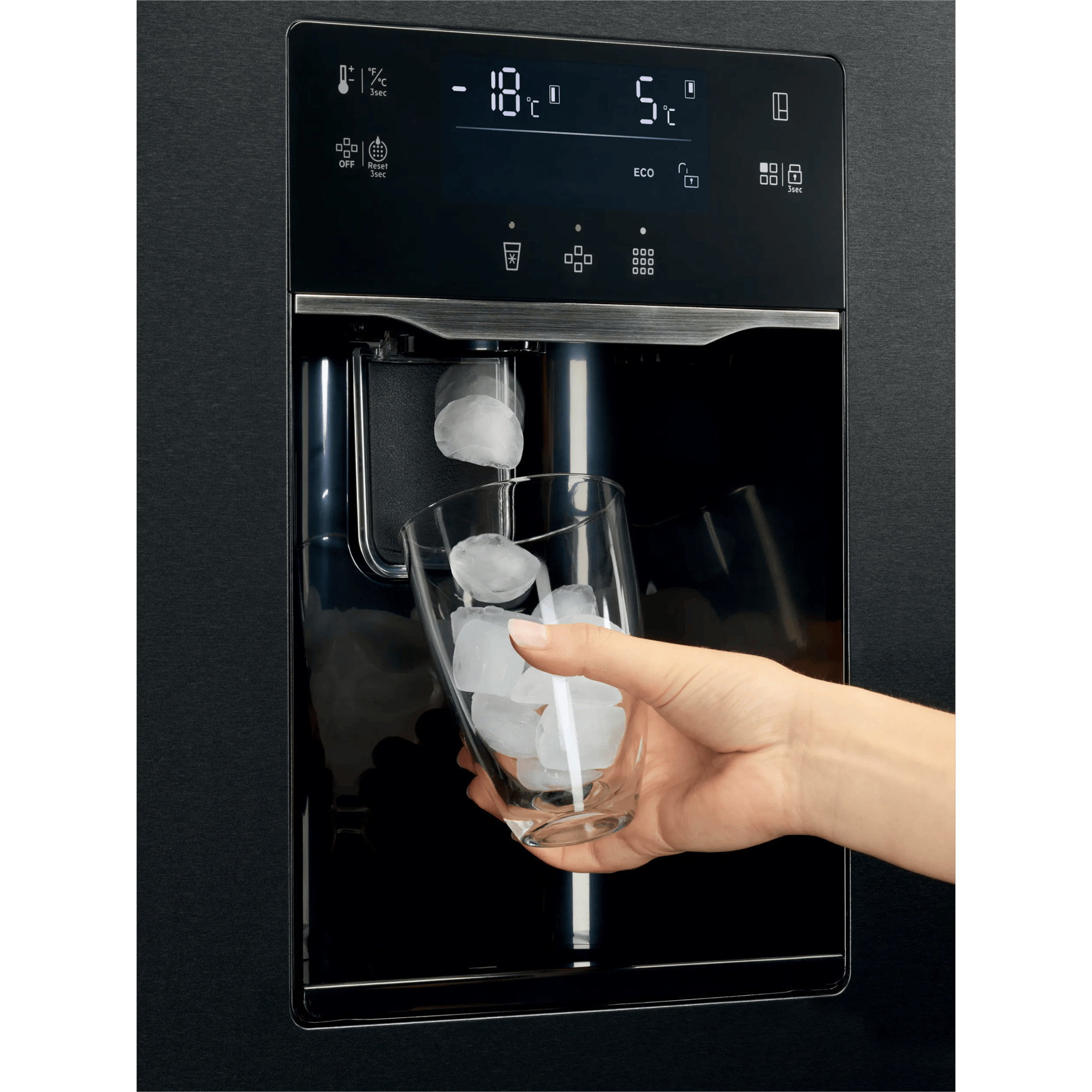 AEG Frigorífico americano de libre instalación Serie 9000 Negro de 177 cm ORX9V351DB