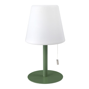 Lampe De Table Vert Rechargeable Usb Ip44 H30cm