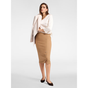 Elena Mirò - Blusa in raso stretch - Bianco