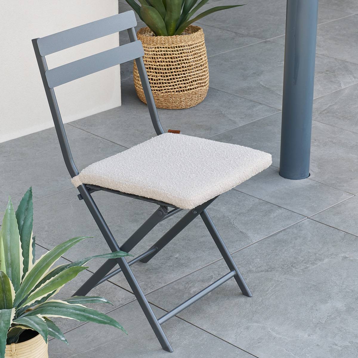 Galette de chaise Solfia 40x40cm ble