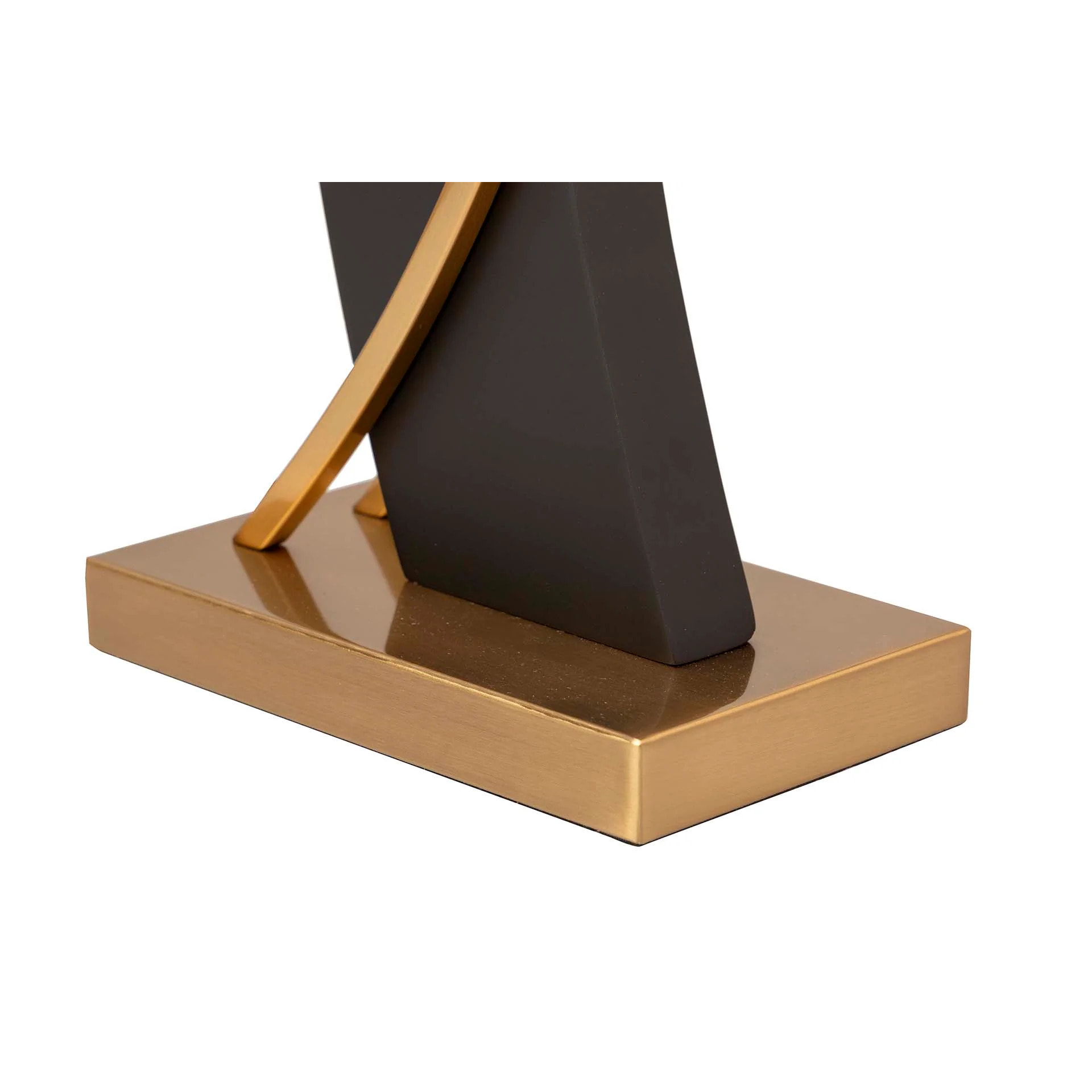 Lámpara Sobremesa Metal Mdf Negro 40x40x71 Cm