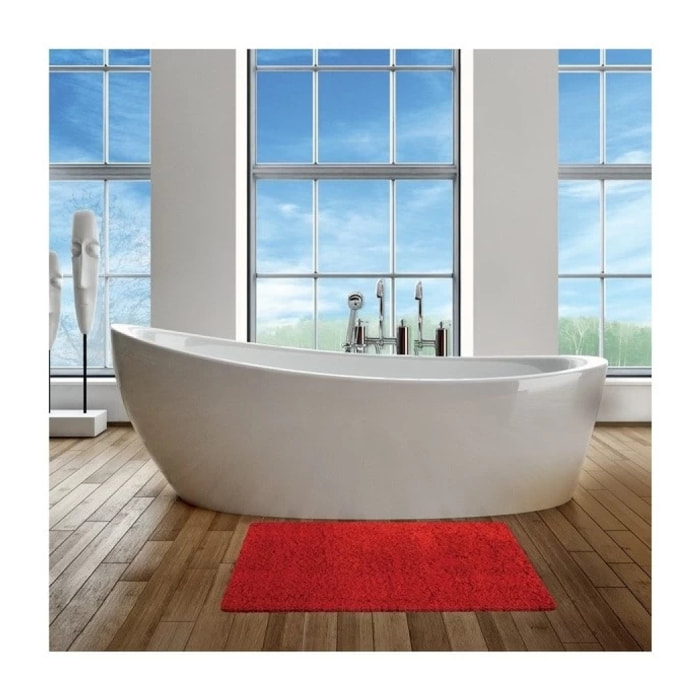 tapis de bain Microfibre 40x60cm Rouge MSV