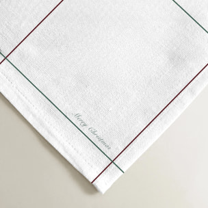 Serviettes pack 2 100% coton White Christmas 3
