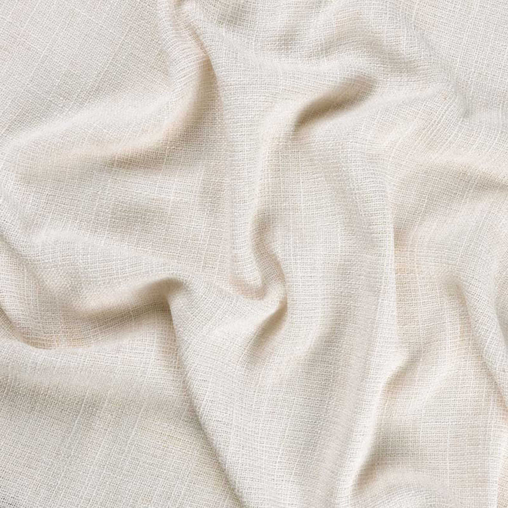 Rideau tamisant  - Effet lin authentique - Blanc