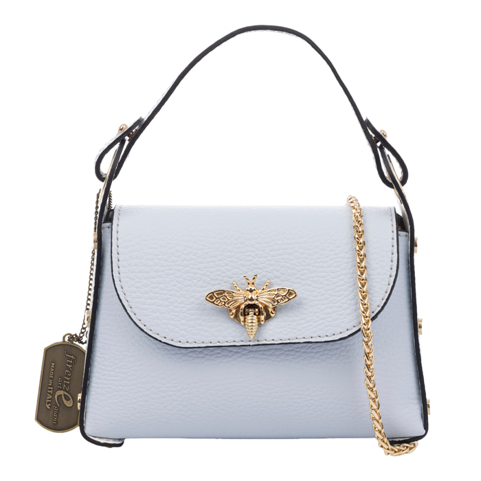Aquileia bolso de mano mujer. Piel auténtica acabado Dollaro.