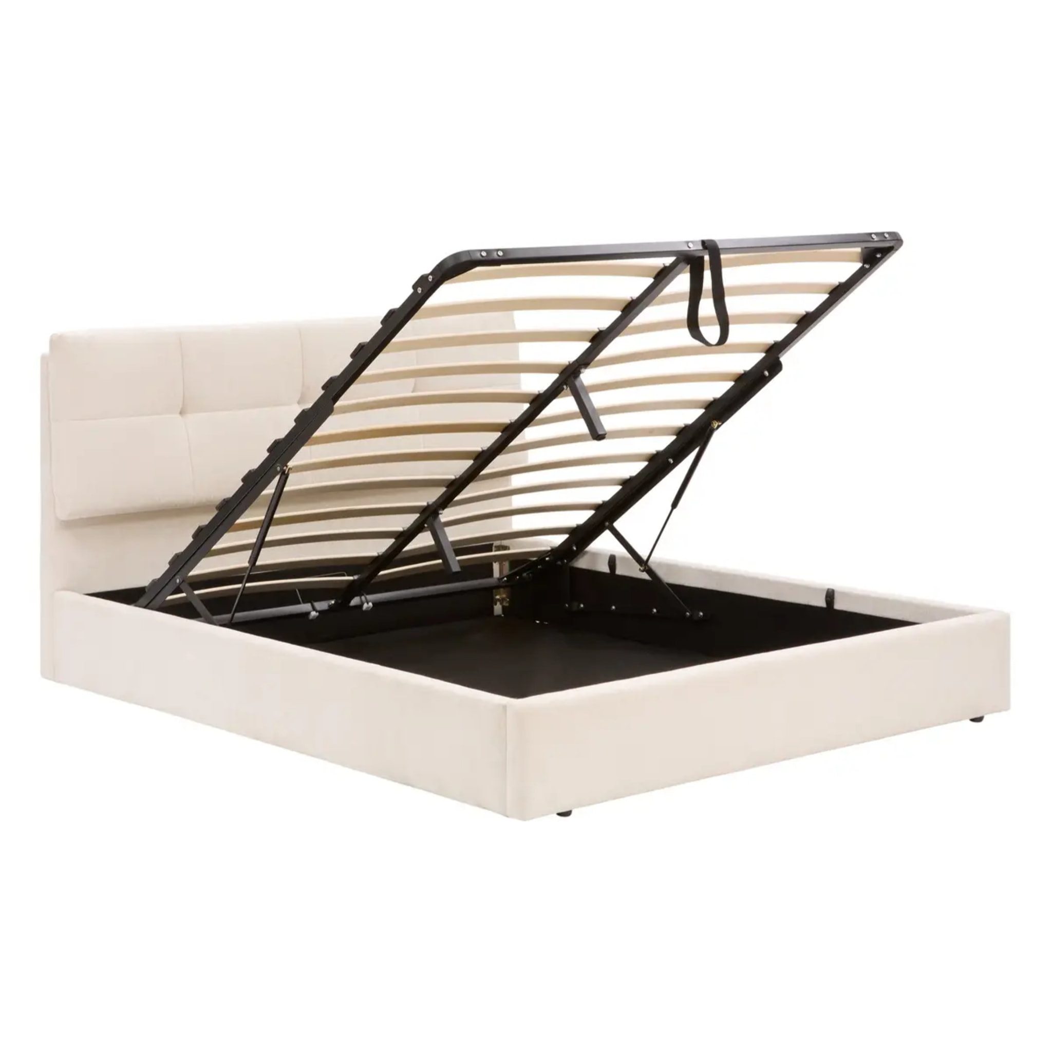 Lit coffre Soa rectangulaire 160x200cm blanc