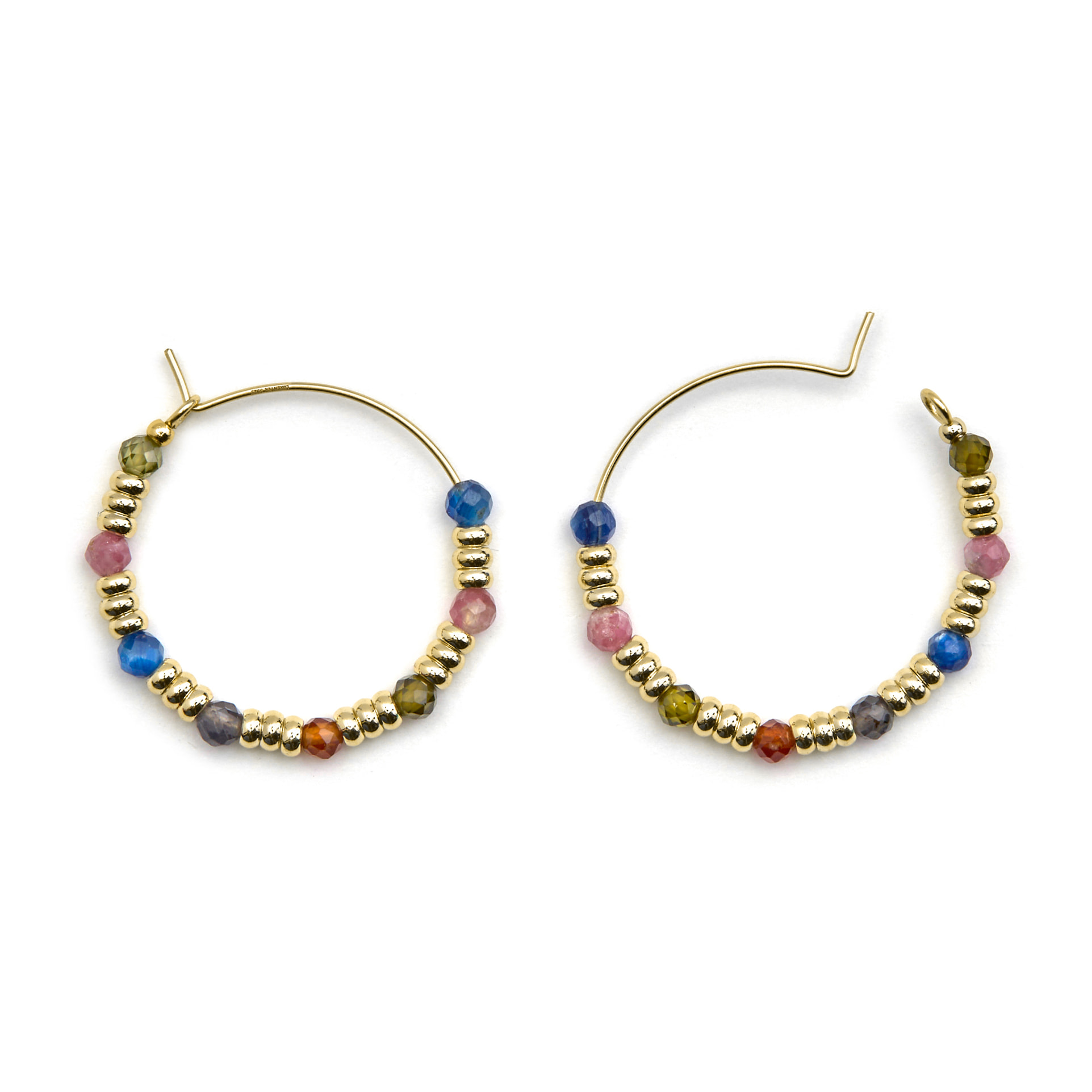 Pendientes Deli acabado oro amarillo 18k