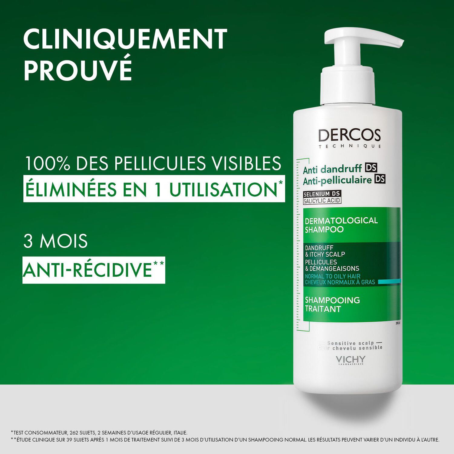 Dercos Technique  - Shampooing Traitant Anti-Pelliculaire