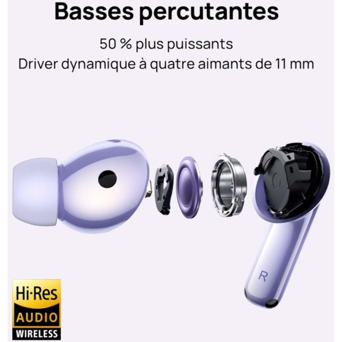 Ecouteurs HUAWEI Freebuds 6i violet