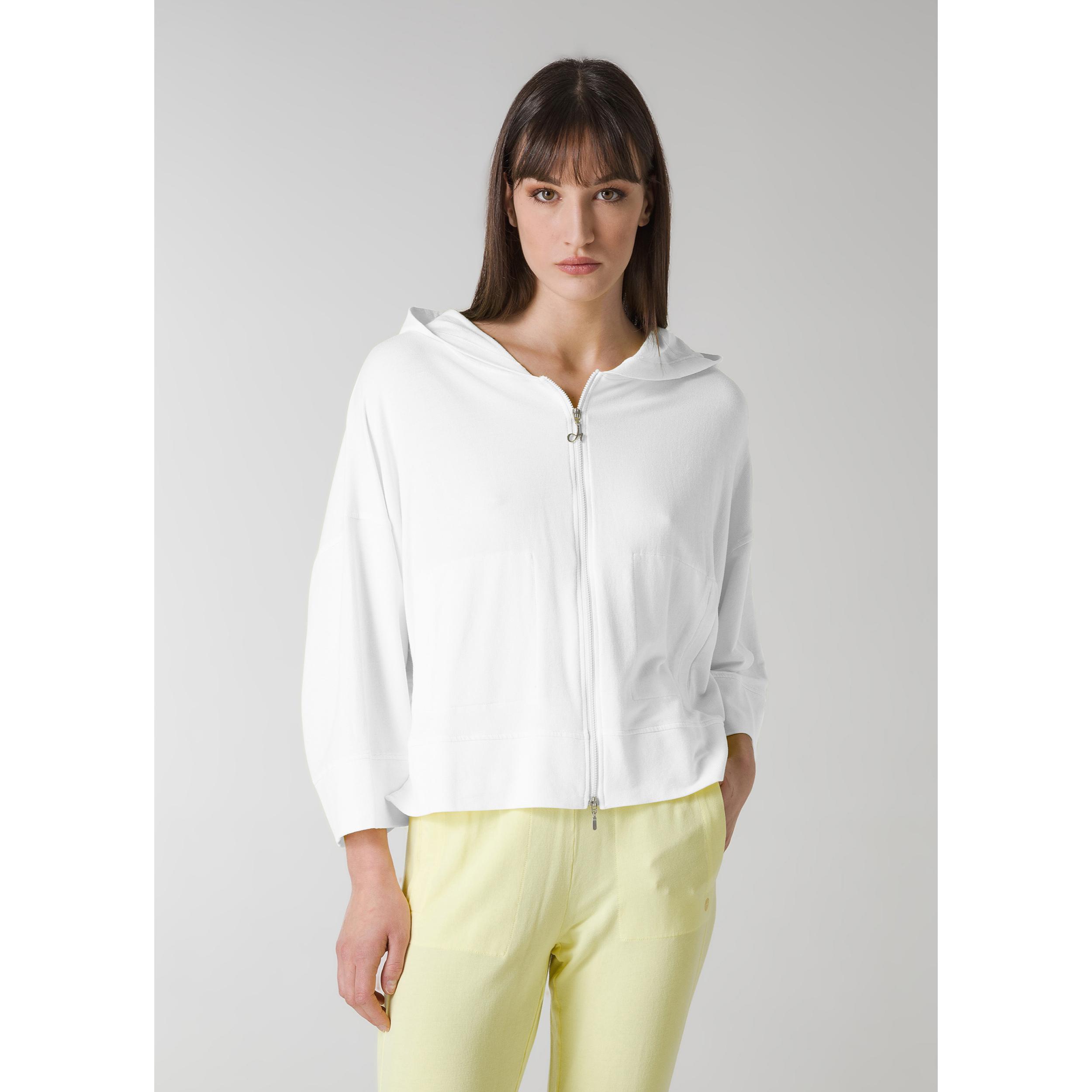 DEHA - Felpa COMFORT ZIPPED HOODIE in Viscosa per donna