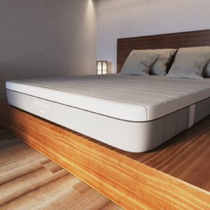 Cecotec Colchón Vicoelástico y Enfundable Flow Two 200x200. 3 Capas Altura 21 cm