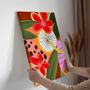 Tableau Flower Market fleurs graphiques modernes Toile imprimée