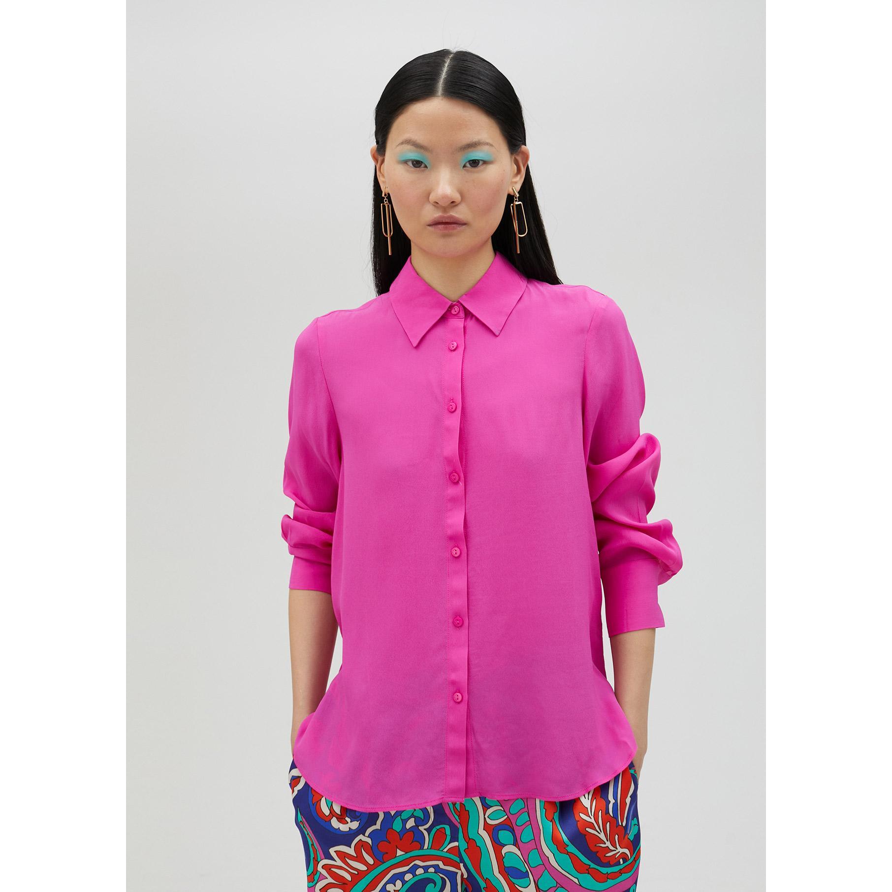 Camicia basic in seta