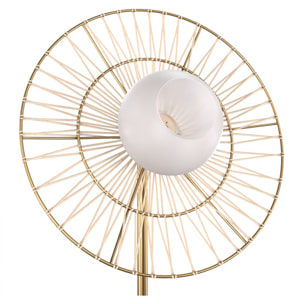 Lampadaire en métal doré - Bandia