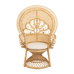 Fauteuil Eloa en rotin naturel