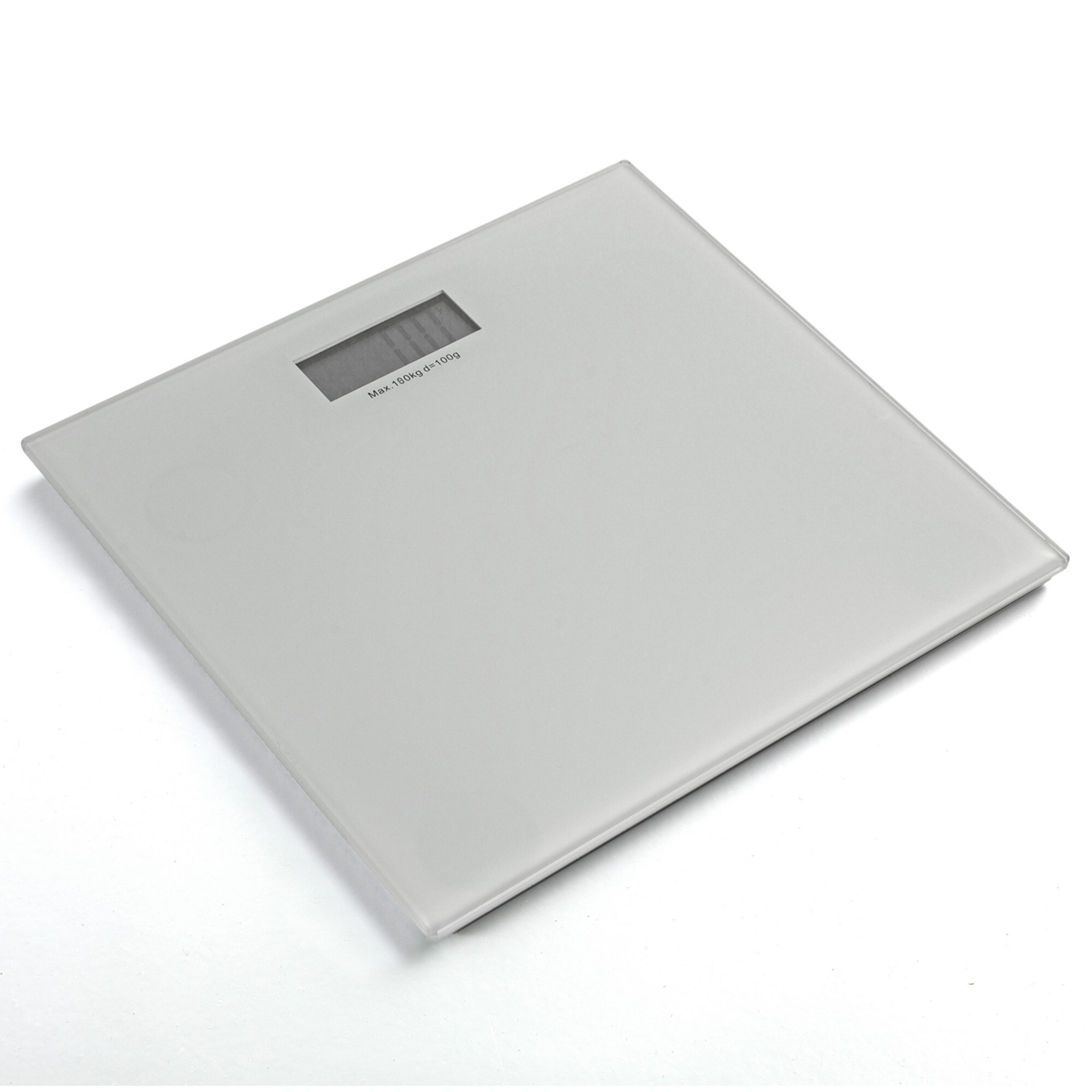 Pèse-personne électronique Tomasucci CLEAR, en verre et plastique, blanc, 30 × 30 × 3 cm