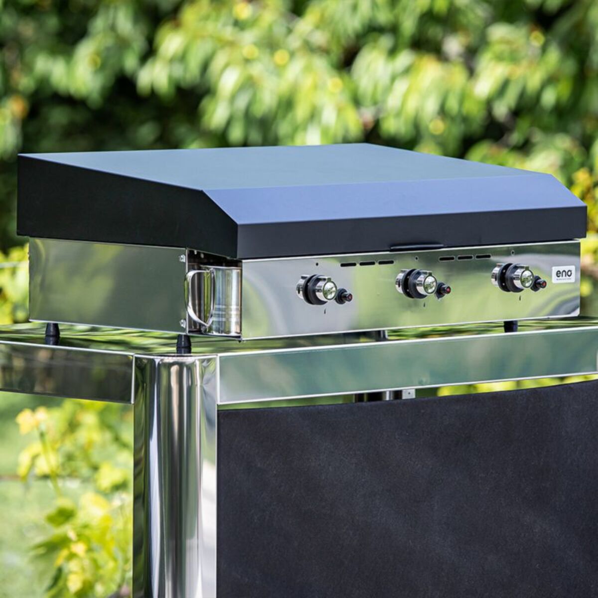 Plancha gaz ENO Initial 65 Inox 3 brûleurs à poser, 62x36 cm