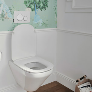 WC suspendu sans bride Modern Life +  abattant extra-plat