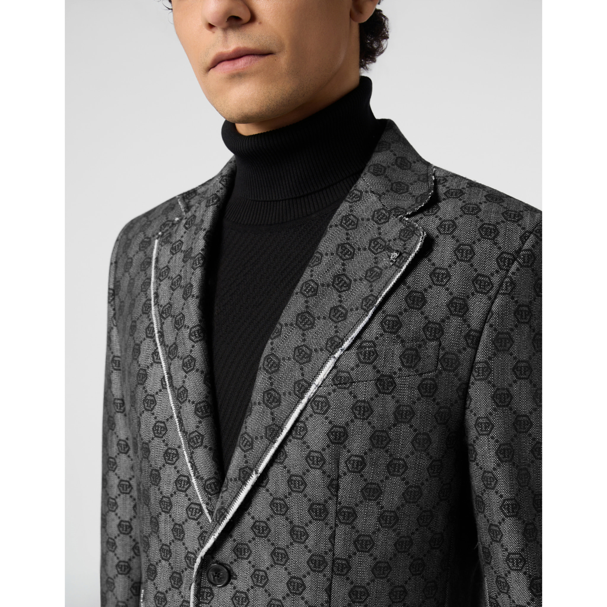 PHILIPP PLEIN Miami Vice Fit Blazer Jacquard Monogram